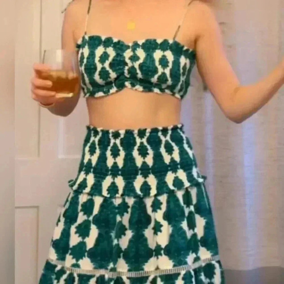 HOUSE OF HARLOW 1960
Linen Blend Boho Floral Bandeau Top NEW Size M - Picture 2 of 5